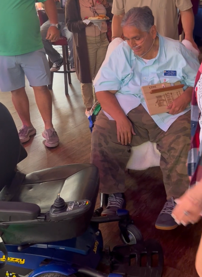 VRF Veteran recieves wheelchair VRF Veteran recieves wheelchair